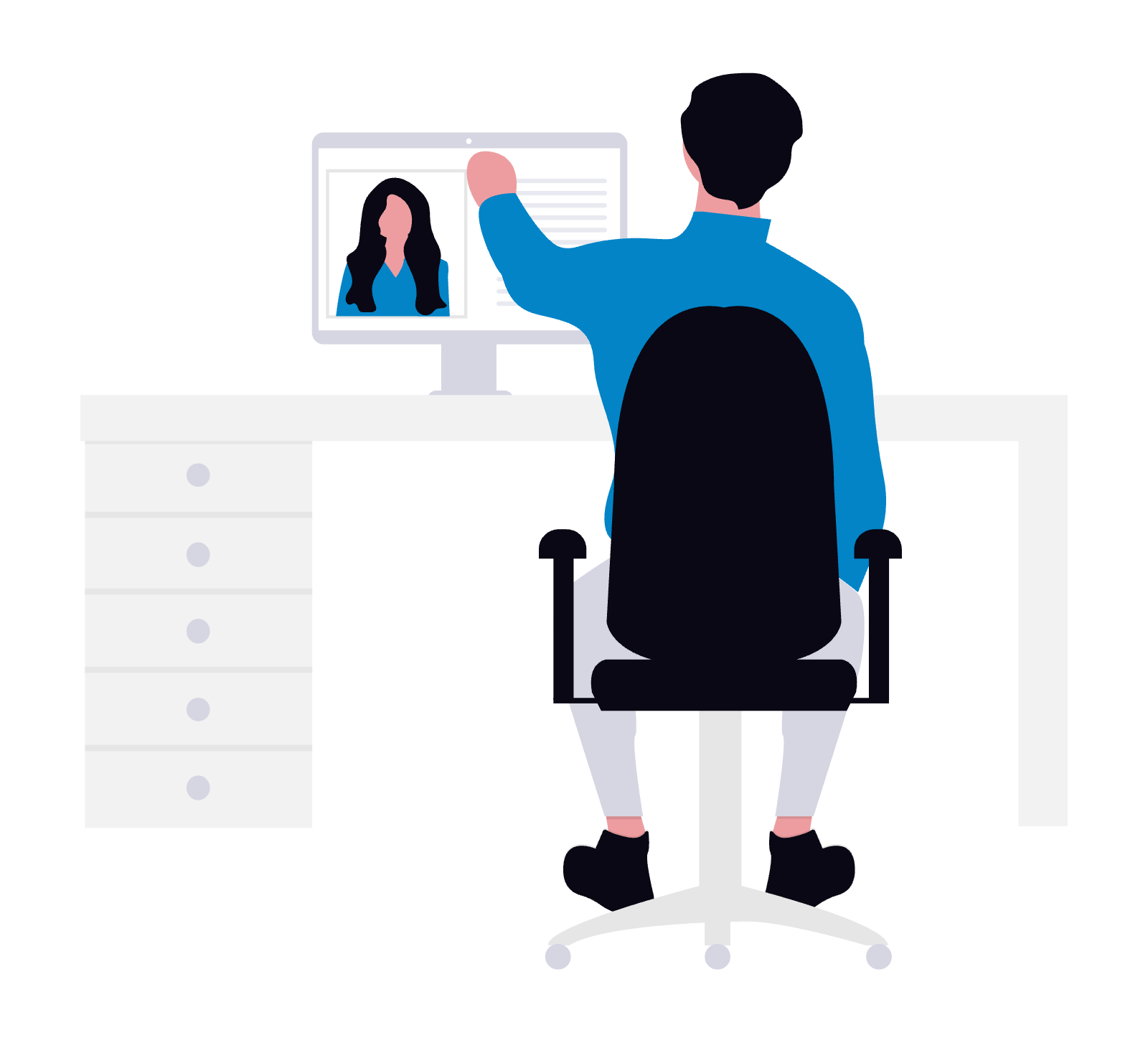 初回商談（関係構築・会社紹介）のイメージ